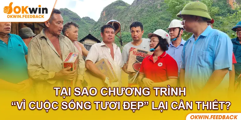 Okwin trao quà cho bà con vùng lũ Hà Giang